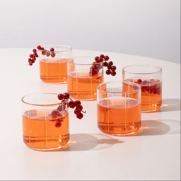 Pyjamas drinking glass (set of 4pcs)
