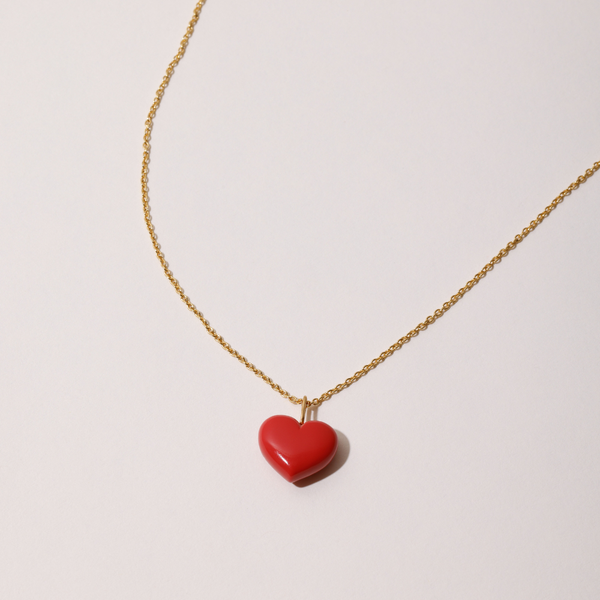 Big Love Halskette 80 cm 18 k vergoldetes Silber