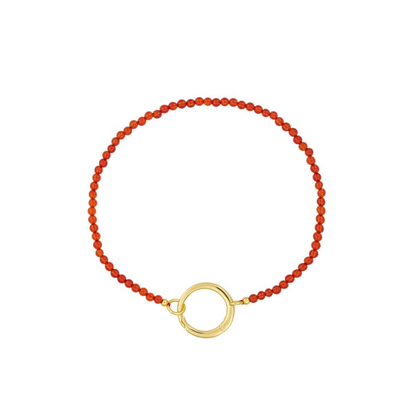 Gemstone Charm Lock Armband 2mm von Design Letters