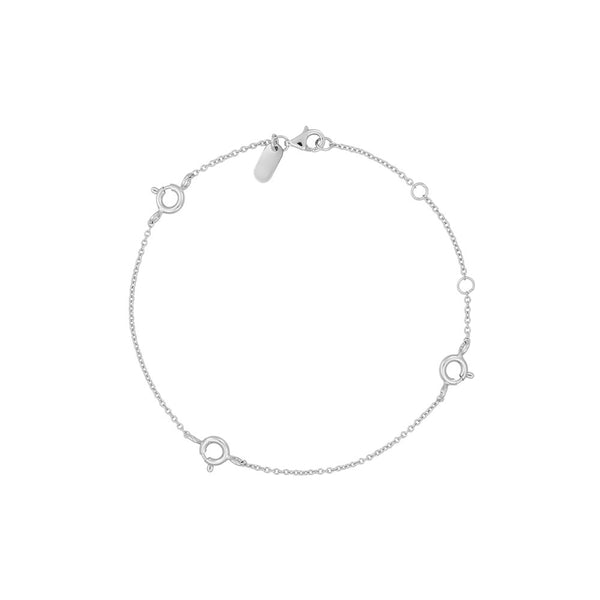 Ruth Anchor Charm-Lock Armband, Silber – Ansicht 1