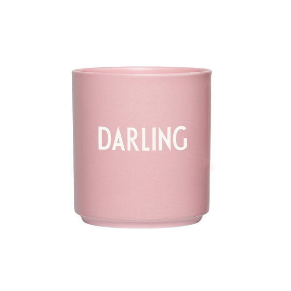 Lieblingsbecher – Tasse mit Liebes-Statement, Porzellan, Pink, DARLING