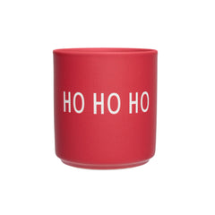Lieblingsbecher – Weihnachtstasse, Porzellan, Rot, HO HO HO