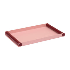 Ray Tray – Großes Serviertablett Metall, Groß, Rosa/Burgund