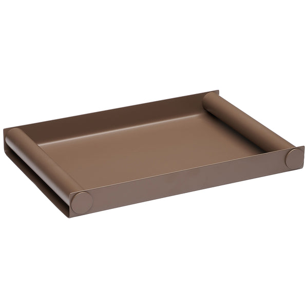 Ray Tray – Großes Serviertablett Metall, Groß, Brown