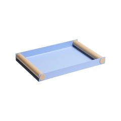 Ray Tray – Deko-Tablett Metall, Mittel, Hellblau/Beige