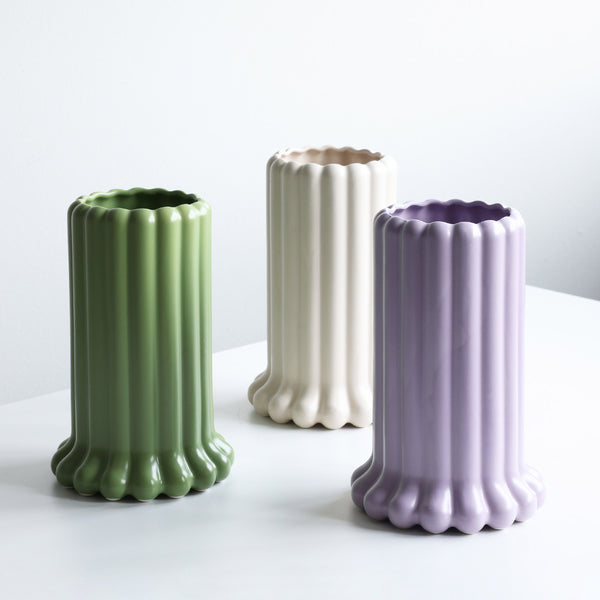 Tubular Vase. Large 24cm