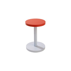 STORD Hocker & Beistelltisch – Klein 45 cm, Eisblau/Tomatenrot