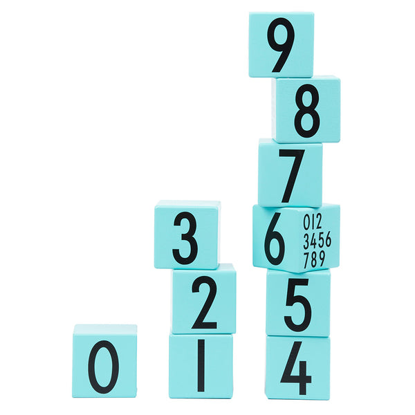Wooden cubes 0-9