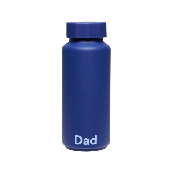 Thermoflasche in Midnight Blue mit Dad-Print von Design Letters (Bild 1)