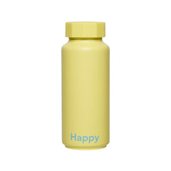 Thermoflasche – Gelb, Happy