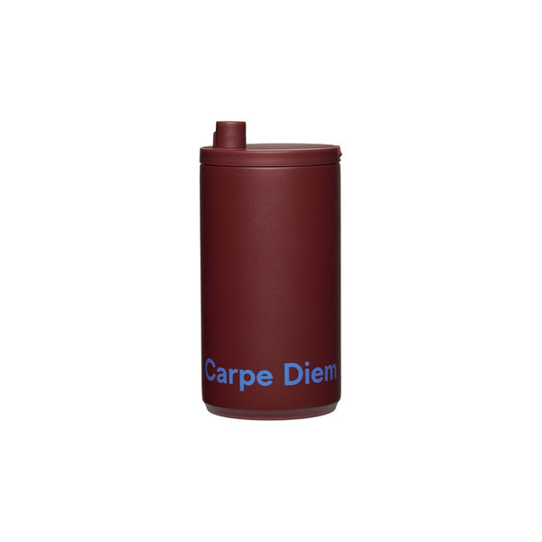 Reisebecher 350ml – Burgund, Carpe Diem