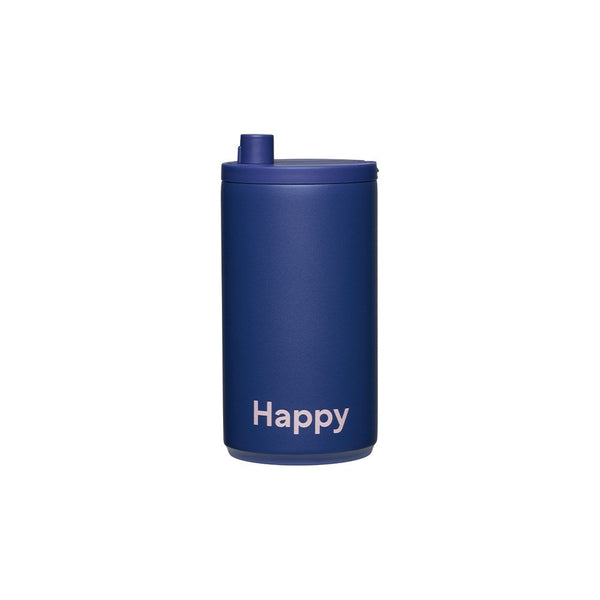 Reisebecher 350ml – Midnight Blue, Happy