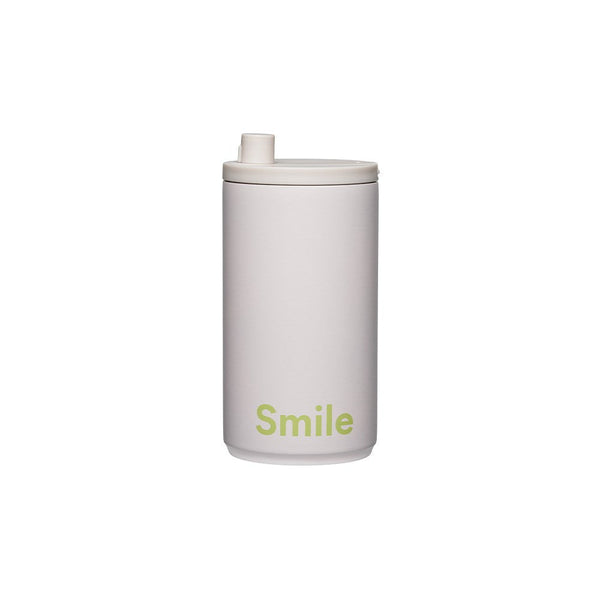 Reisebecher 350ml – Pale Beige, Smile