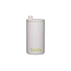 Reisebecher 350ml – Pale Beige, Smile