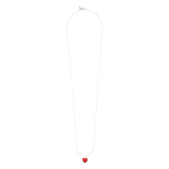 80cm Halskette with Mega little big love charm, Silber