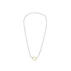 Gemstone Charm Lock Chain 2mm – Halskette, 18k vergoldet, 2mm