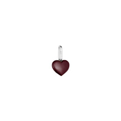 Close to my Heart. Enamel charm, Silber