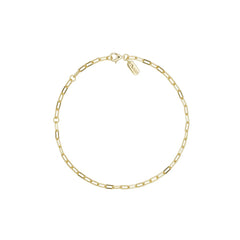 Chunky square link chain small Armband - vergoldet