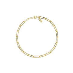 Chunky square link chain large Armband - vergoldet