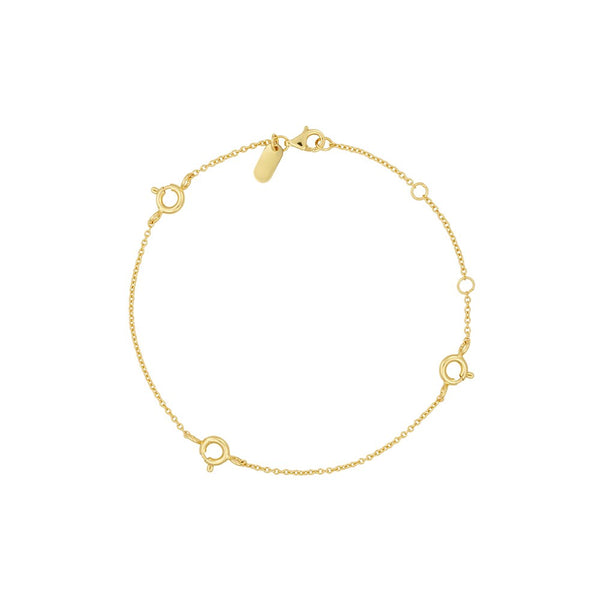 Ruth Anchor Charm-Lock Armband, vergoldet – Ansicht 1
