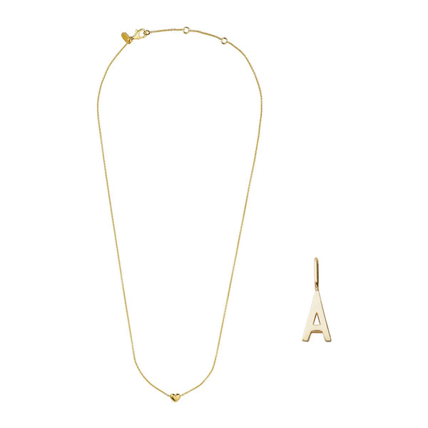 Set: Golden Love Initial Necklace – Design Letters
