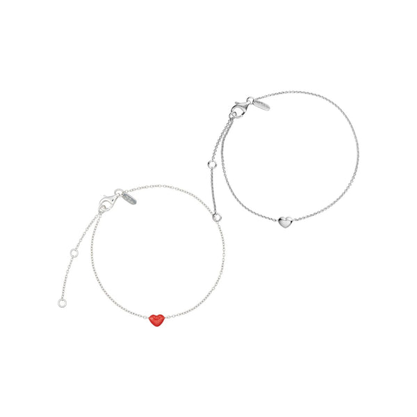 Set: Silver & Coral Love Stack – Design Letters