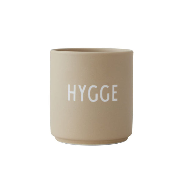 Lieblingsbecher – Hygge-Tasse, Porzellan, Beige