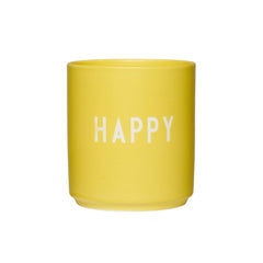 Lieblingsbecher – Gute-Laune-Tasse, Porzellan, Gelb, HAPPY
