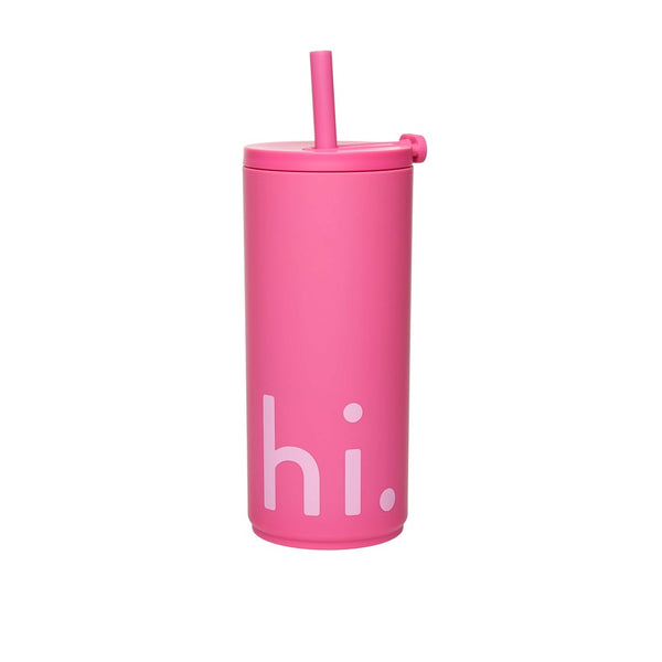 Reise-Strohhalmbecher 500ml von Design Letters