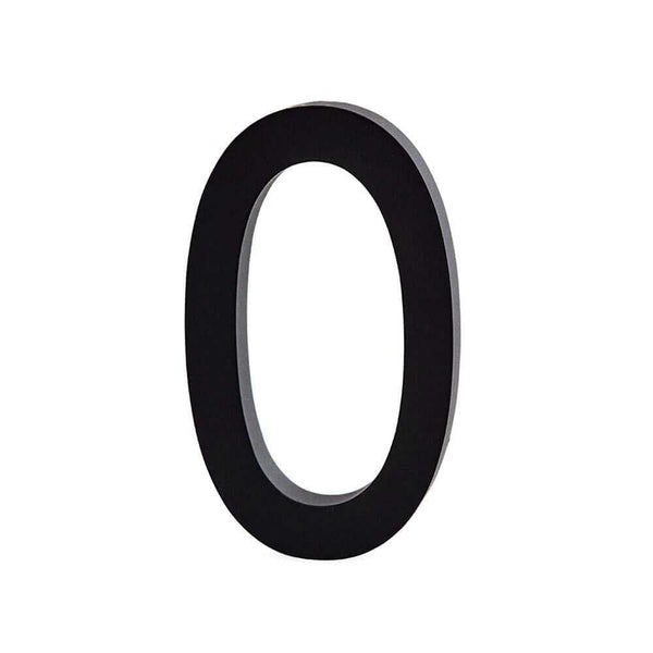 Alu Zahlen 100mm – Hausnummer aus Aluminium, Schwarz
