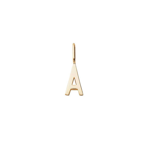 Initial Anhänger A–Z 10mm – 18k Vergoldet