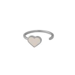 Emaille Herz Ring