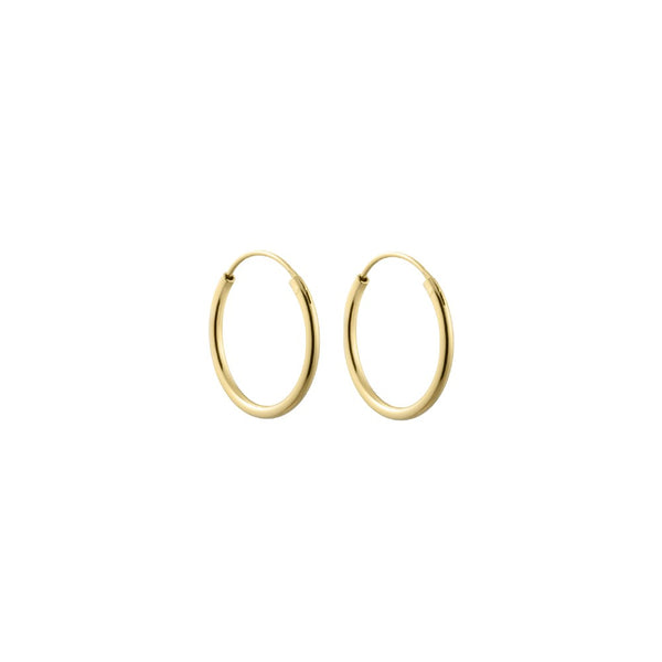 DL Hula Hoops 18mm vergoldetes Silber (set of 2 pcs)