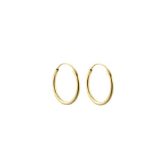DL Hula Hoops 18mm vergoldet (set of 2 pcs)