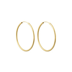 DL Hula Hoops 30mm vergoldet (set of 2 pcs)