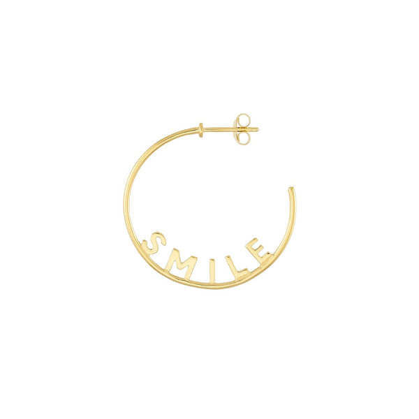 Creole SMILE Gold 32mm (1 pcs - left side)