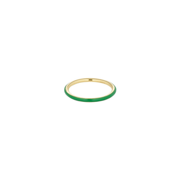Klassischer Stack Ring Grün