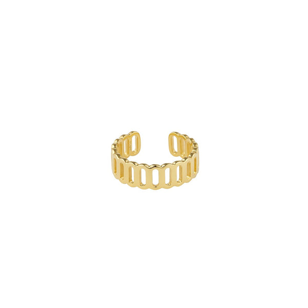 Link Together Ring - vergoldet